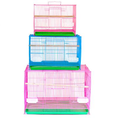 China Viable Hot Sale Perrot Birds Cage Safe House Steel Foldable Pigeon Baskets Cages for sale