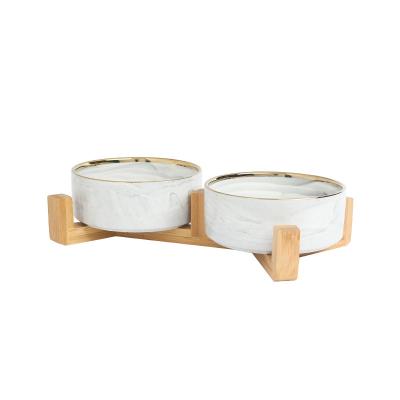 China Factory Direct Sales Sustainable Modern Fashion Ceramic Pet Bowl for sale