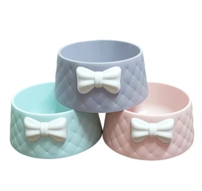 China New Design Sustainable Candy Color Pet Bowl Cat Dog Food Bowl for sale