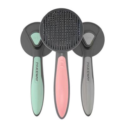 China New Style Sustainable Pet Hair Comb Multicolor Pet Brush Stabilized Feeds for sale