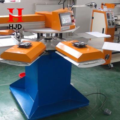 China Garment Shops Long Life Cylinder 2 Colors Automatic Silk Screen Printing Machine for sale