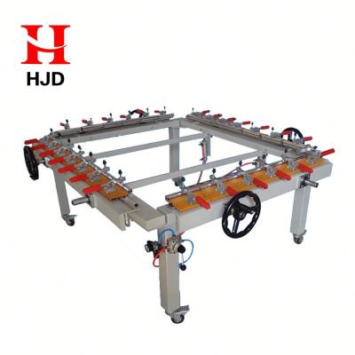 China Stretching Mesh On Screen Frame Pneumatic Screen Printing Stretching Machine for sale