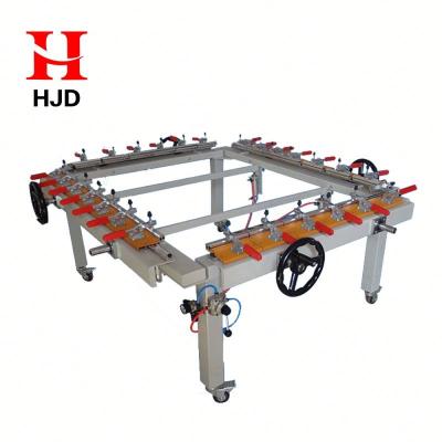 China Stretching Mesh Over Screen Frame Manual Mesh Tension Stretching Machine for sale