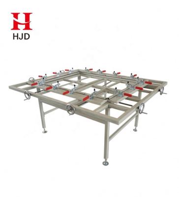 China Garment Shops China Good Quality Manual Silk Screen Stretching Machine Manual-Flange Mesh Stretching Machine For Sale for sale