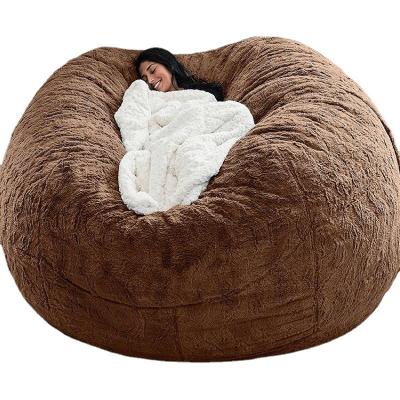 China Soft 7Ft Comfortable 3 Seaters Sleeping Memory Foam Filled Bean Bag Chair/Soft Big Sack Bed for sale