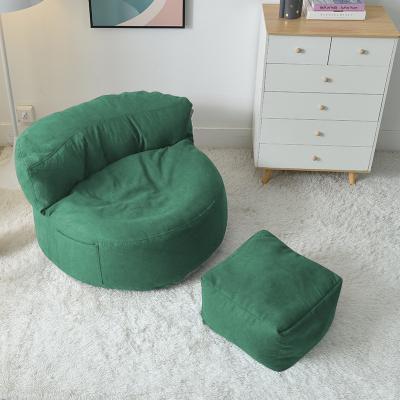 China Removable Cover Custom Furniture Living Room Recliner Big Sofa Bean Bag Chair Large Size Beanbag Big Round Bean Bag Lazy Sofa Bed for sale