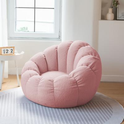 China Adjustable (other) Wholesale Minimalism Couches Living Room Lazy Sofa Modern White Pumpkin Shaped Soft Sofa for sale