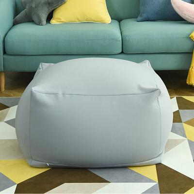 China Removable Cover Quality Guaranteed Square Bean Bag Foot Stool Cube Ottoman Sofa Living Room for sale