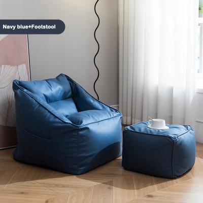 China Removable Cover Waterproof Leathaire Living Room Bean Bag Chair Beanbag Cover Wholesale Single Sofa Bean Bag Lazy Chair Beanbag Sofa for sale