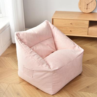 China Removable Cover High-End Linen Pink Grey Adult Bean Bags Huge Lounger Giant Cover Without Beans for sale