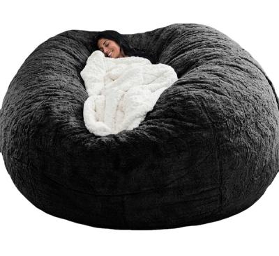 China Soft Beanbag Furniture Cover Shredded Foam Large Sofa Bean Bag Bed For Adults Foam Big 7Ft The Bean Bag Chair Cozy Sofa With Fillng for sale