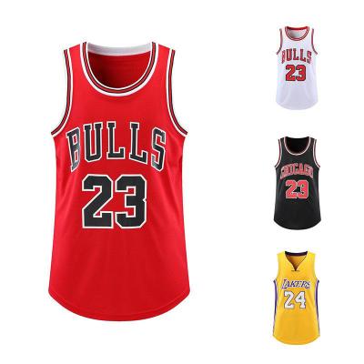 China Anti-Bacterial Custom Basketball Jerseys Men No. 6 23 Your Favorite Name number Pattern Logo Embroidered Jump Shot Training Retro Tops for sale