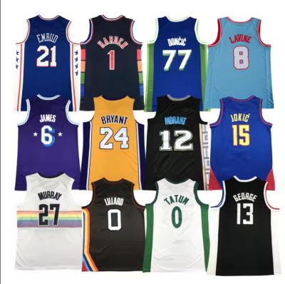 China Anti-Bacterial wholesale 2023-24 NBAing Jersey American basketball wear 30team uniform stitched/hot pressed High quality uniform for sale