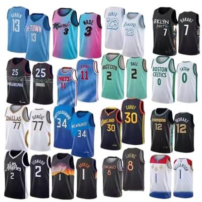 China Anti-Bacterial 2024 New Season NBAing Jersey American 30 Teams High Quality Embroidery Stitched Men's Sports Shirt Basketball Wear for sale