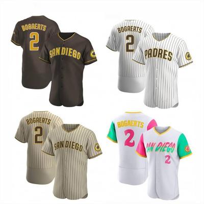 China Anti-Bacterial New Arrived Men's Youth women San Diego Xander Bogaerts White/Brown Home baseball Jersey S-3XL for sale