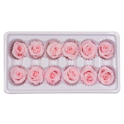 China Valentine's Day Gift FL1011 Preserved Immortal Real Rose Flower Wholesale Rose Head Valentine's Day Gift for sale