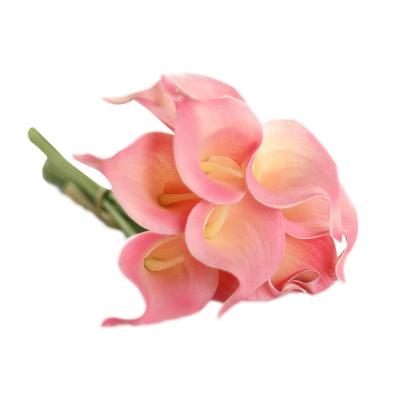 China FL3406 Natural Touch Plant Decoration Artificial Flower Wholesale Zantedeschia For Wedding Decor 34cm Touch Real PU Latex for sale