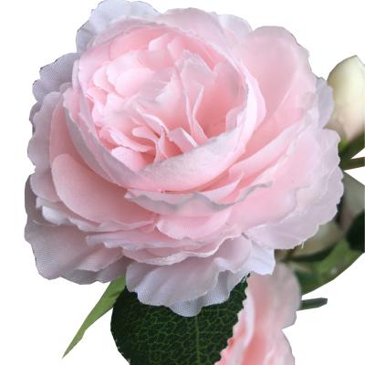 China Wholesale Silk Peony Beautiful Artificial Flower FL2006 Wedding Peony Colorful Decorative Home Flower Decoration For Home Decor for sale