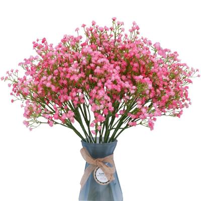 China Beautiful artificial flower FL3001 real touch colorful lifeike wedding decoration artificial babybreath flower for sale