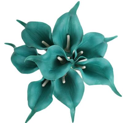 China FL3401 Natural Touch Large Real Touch Artificial Flower High Quality Cheap Colorful Artificial Zantedeschia For Home Decor for sale