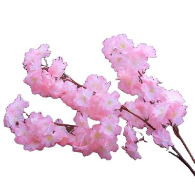 China FL3801 Natural Touch Artificial Flower Garlands Hanging Wedding Fabric Sakura Rattan Cherry Blossoms for sale