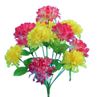 China FL4002 Touch Natural Hot Selling Good Quality 12 Heads Simulation Flowers Coreopsis Artificial Flower Chrysanthemum For Home Decor Wedding for sale