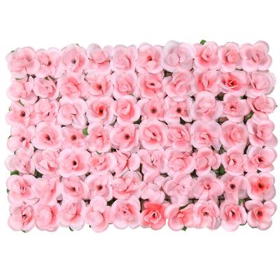 China Factory Wholesale Natural Touch FW1001 Real Peony Silk Flower Wall For Wedding Rose Wall For Rose Wall for sale