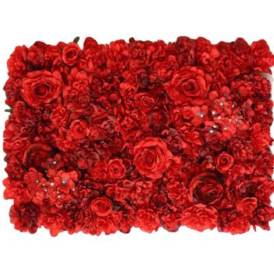 China FW1002 Natural Real Touch Customized 3D Wrap Wedding Decoration Artificial Flower Wall Peony and Rose Flower Wall Backdrop Artificial Silk Panel for sale