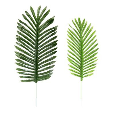 China PL1006 Real High Touch Natural Tropical Artificial Palm Leaves Big Fake Coconut Date Palm Leaf For Home Lobby Decoration for sale