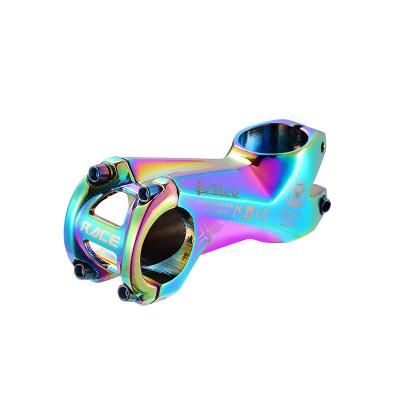 China Utral Lightweight Bicycle Stem MTB XC AM Mountain Bike Stem MTB XC AM Bicycle Handlebar Rainbow Colorful Ultralight Stem for sale