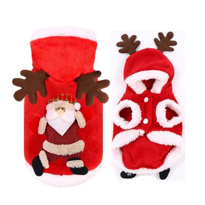 China Sustainable Clothes For Dog Costume Christmas Dog Clothes Winter Hoodie Coat Pet Clothing / Dress Pet for sale