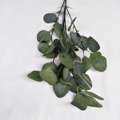 China Plastic Faux Eucalyptus Leaves Artificial Eucalyptus Branches Plants Artificial Greenery Stems For Wedding Party Decor for sale