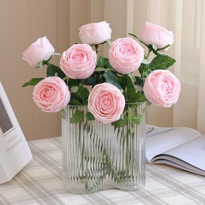 China Wholesale Silk Rose Artificial Wedding Flower Real Touch Decorative Party For Wedding For Home for sale