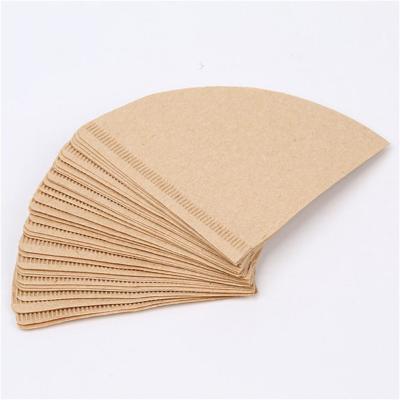 China Disposable Coffee Filter Papers Native Wood Fibers V60 Cone Coffee Filters for sale