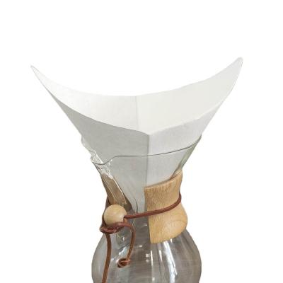 China 2 a 6 xícaras de papel de filtro de café descartável clássico descolorido Chemex à venda