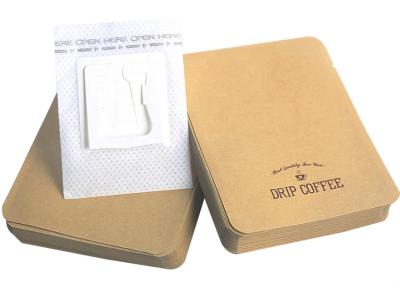 China Bolsos de filtro disponibles de café del goteo del oído de la ejecución de la taza 9.0x7.4 cm en venta