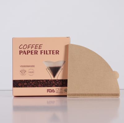 Cina Forma di carta del filtro V02 dal gocciolamento eliminabile portatile del caffè in vendita