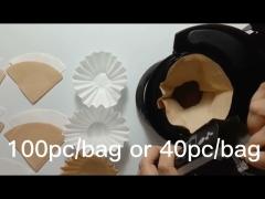 Eco Coffee Filter Papers Basket Heat Sealable Disposable