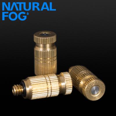 China Taiwan Micron Mist Cooling Mist Brass Cooling Mist Nozzle Patio Droplet Natural Brass Nozzle for sale