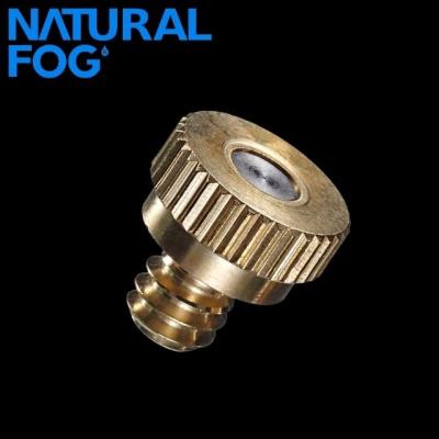 China Natural Taiwan Mist High Pressure Dust and Odor Control Brass Mist Cooling Nozzle for sale