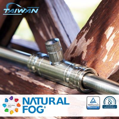 China Taiwan Natural Fog High Pressure Cooling Mist System Easy Embedding Fixture for sale