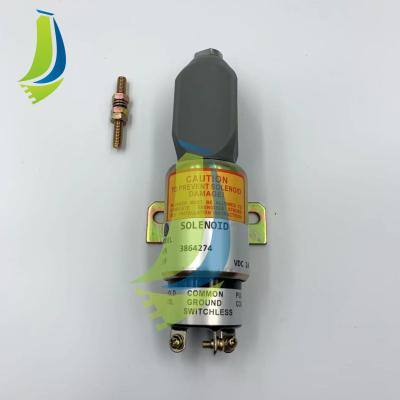 China Durable 3864274 Stop 24V Solenoid Valve For S6K E200B Excavator 1751-2467UIBIS5A for sale