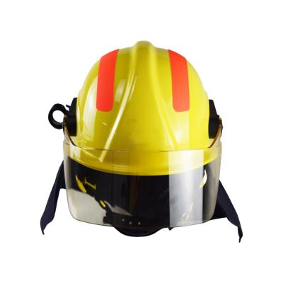 China High Quality Resistance High Temperature Rescue Helmet Low Price Corrosion Resistance Professional Flashlight Firefighter Helmet for sale