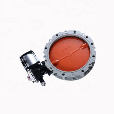 China Cement Extracting Butterfly Valve With Actuator For Batching Plant for sale