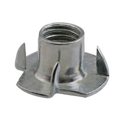 China Heavy Industry Titanium Fasteners DIN1624 High Quality Titanium Furniture Four Claw Nut For Wood for sale