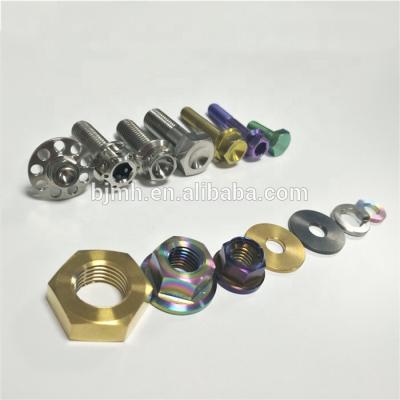 China Automotive Industry World Leading Manufacturer Anodized Titanium Screw Bolt Nuts Fasteners for sale