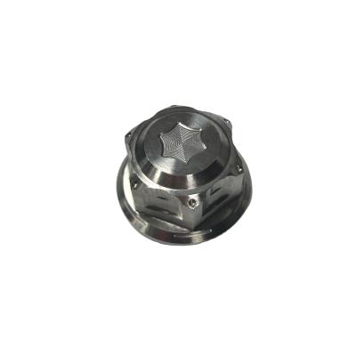 China Motor customize titanium nut for motorcycle oil gr2 titanium flanges titanium bung for sale