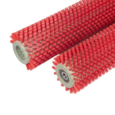 China Durable Good Wear-Resisting Industrial Cylinder Nylon Bristle Fruit Cleaning Brush for sale