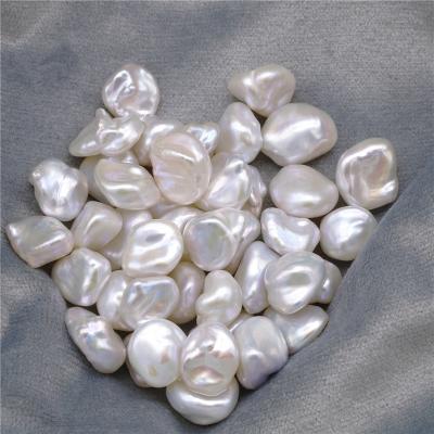 China Wholesale freshwater pearl grade keshi pearl AAAAA freshwater loose pearls 6-9mm natural white color baroque shaped high quality for DIY jewelry for sale