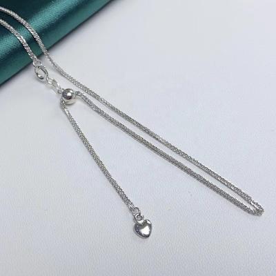 China FASHIONABLE N45 Manufacturer 925 Sterling Silver 50/60/70 Cm Gold Plated 925 Chain Necklaces Silver Jewelry for sale